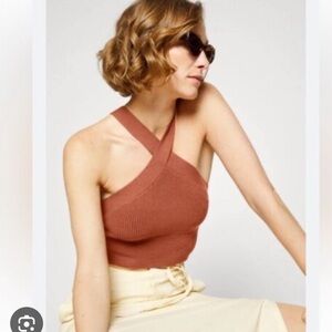 A&F Ottoman Ribbed Twist Tank